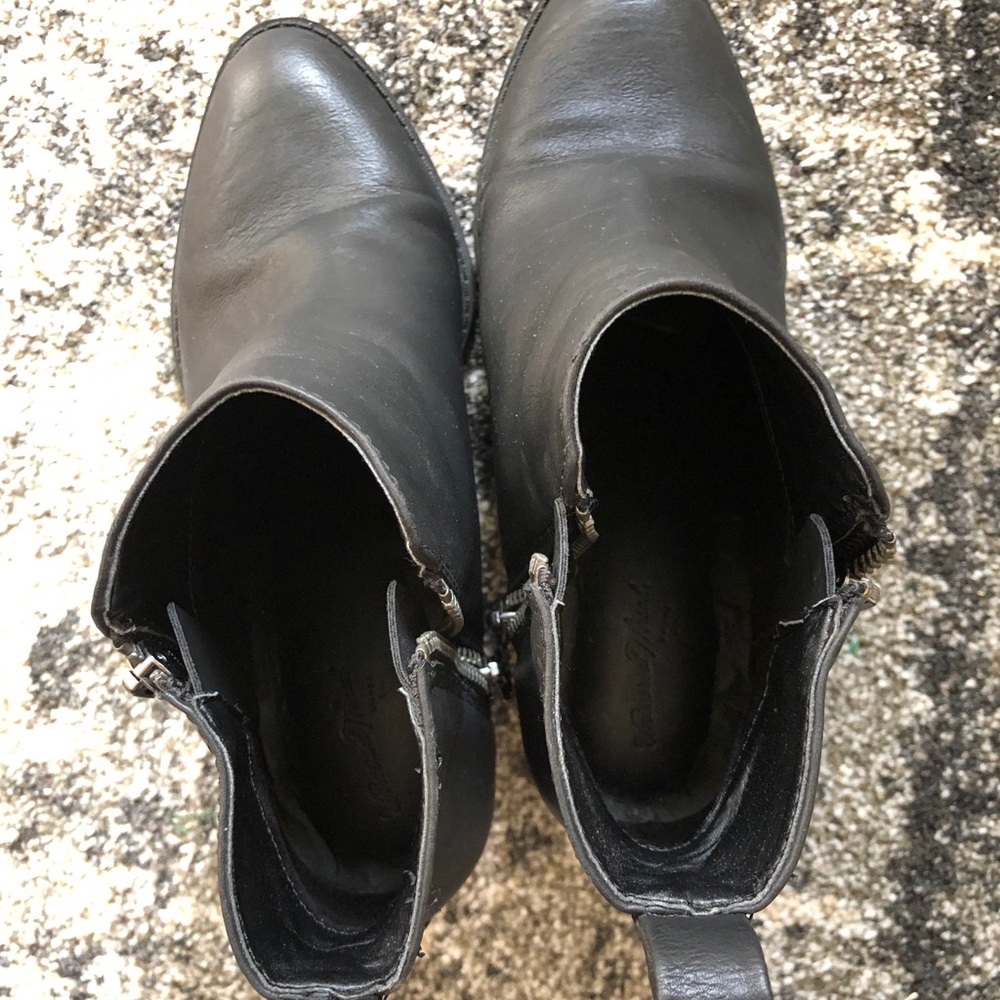 Universal Thread Black Ankle Heeled Booties - image 2